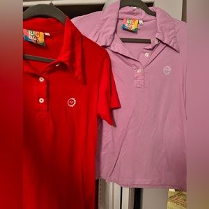 Two Big Bud Press polo t-shirts  never worn! Size small